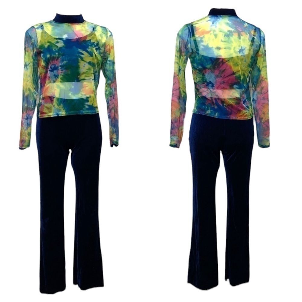 Curtain Call dance tie dye costume, adult large